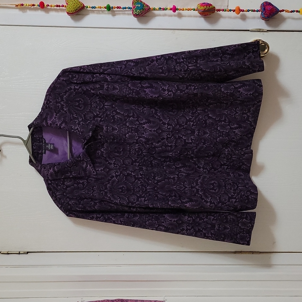 Purple shirt jacket
